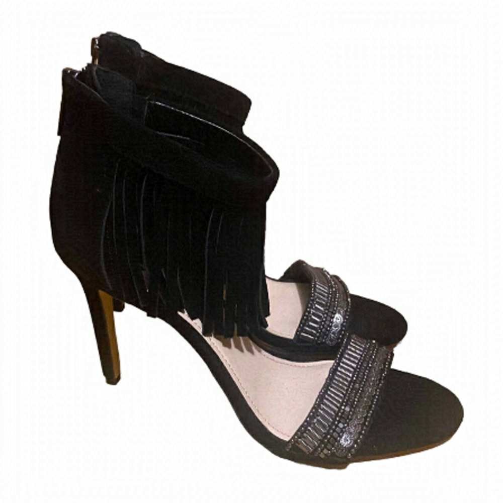 Vince Camuto - Size 8 - Suede - Fringe Ankle Sequins